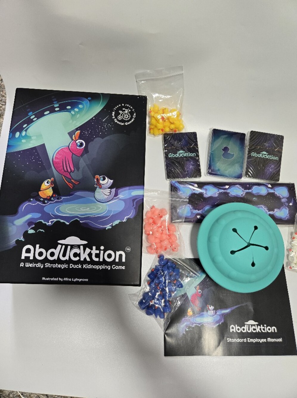 Abducktion Game Sealed Duck Board Game Night Quirky Sealed Cards